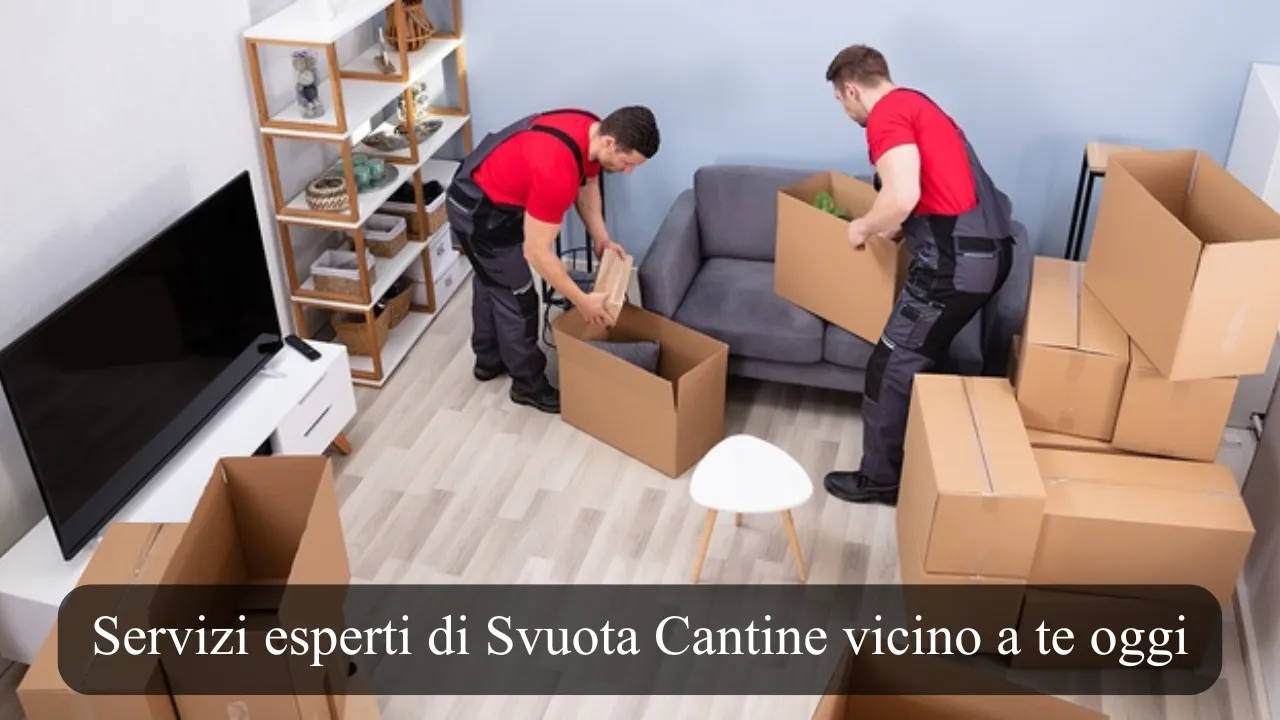 Servizi professionali di svuotamento cantine vicino a te